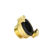 Brass connector compatible with GEKA connector - external thread 3/4”