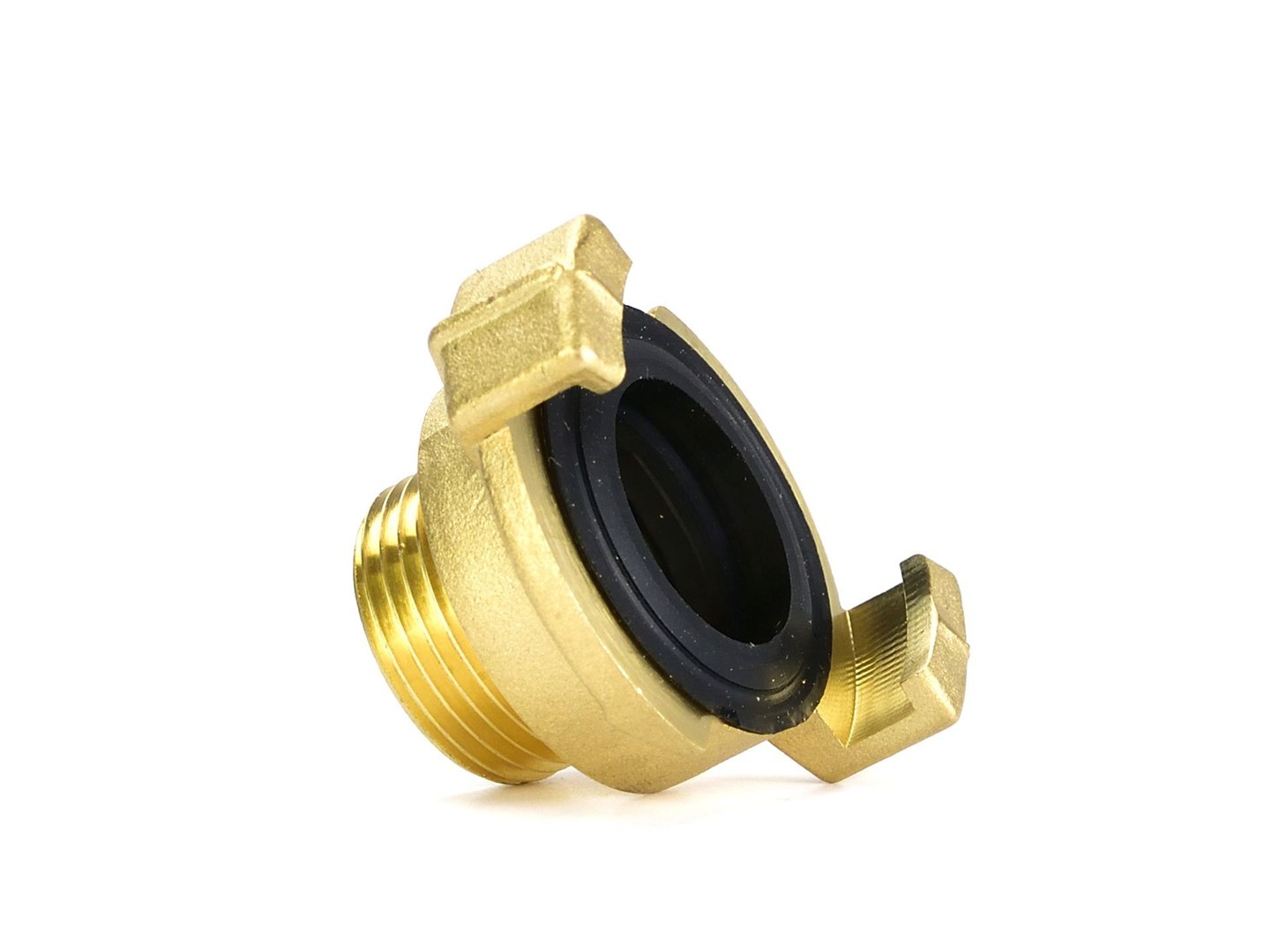 Brass connector compatible with GEKA connector - external thread 3/4”