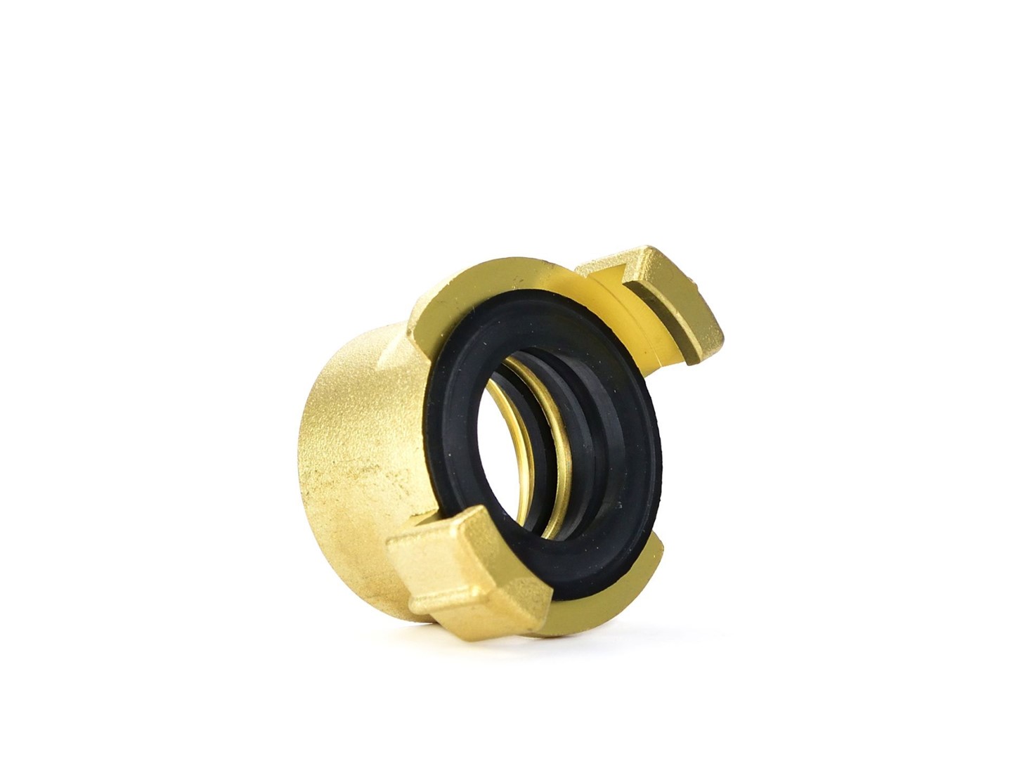 Brass connector compatible with GEKA connector – internal thread 1”