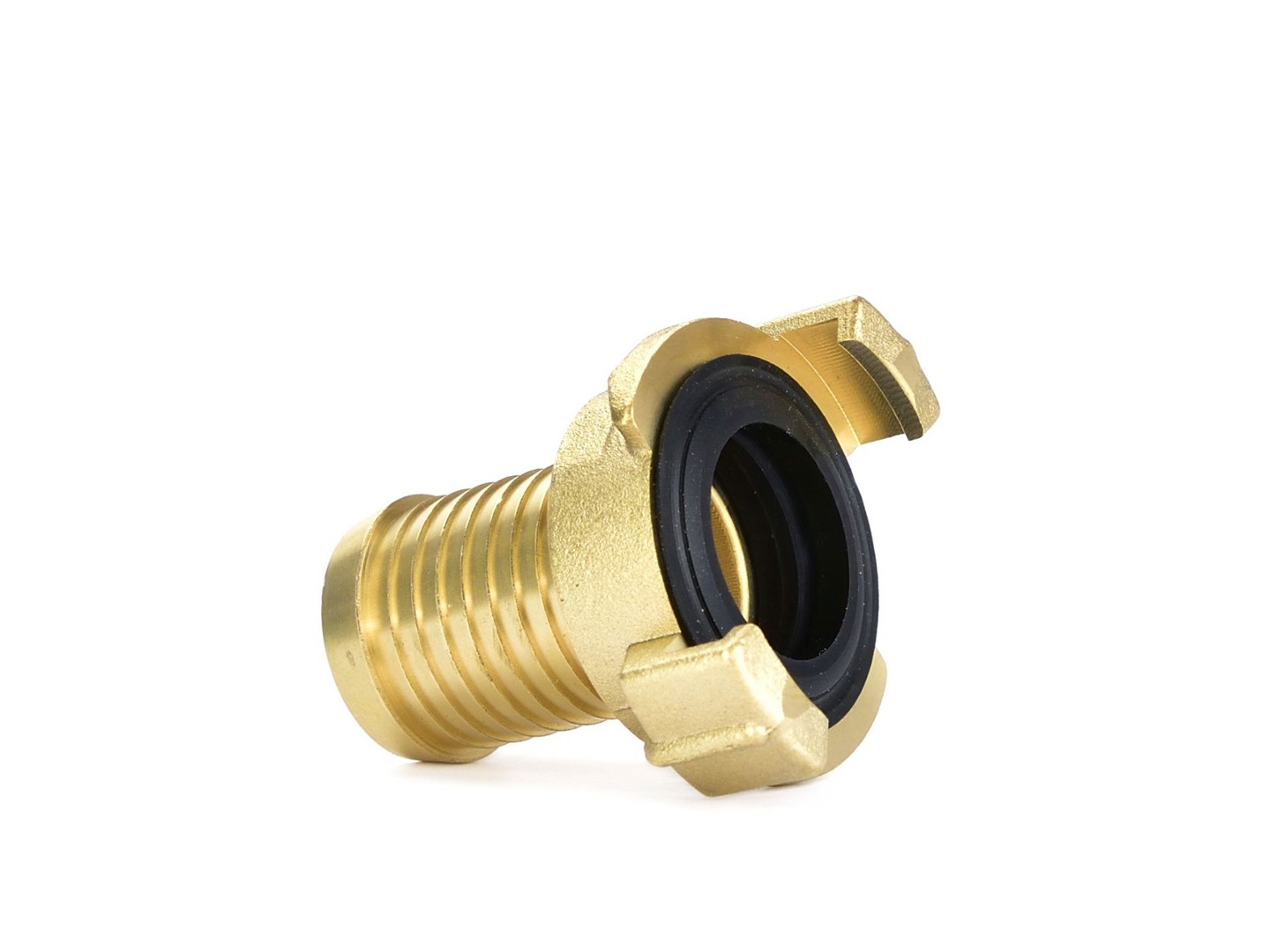 Brass connector compatible with GEKA connector 1”