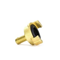 Brass connector compatible with GEKA connector - 360° axially rotatable 1/2”