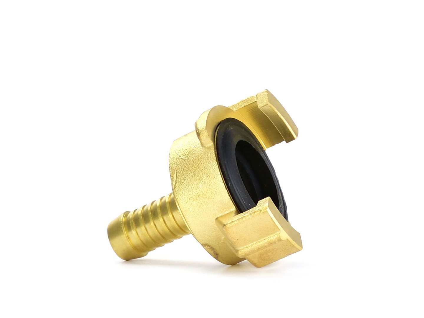 Brass connector compatible with GEKA connector - 360° axially rotatable 1/2”