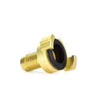 Brass connector compatible with GEKA connector - 360° axially rotatable 3/4”