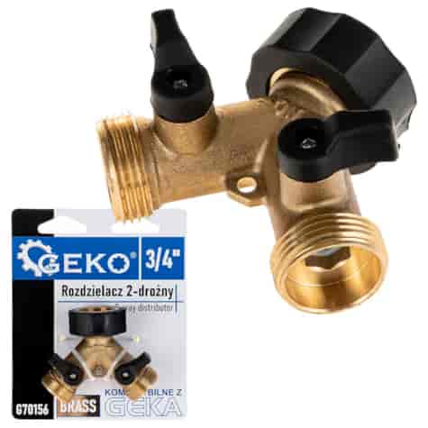 2-way distributor 3/4  with independent valves 3/4 