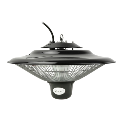 1500W infrared heater (lamp) with remote control