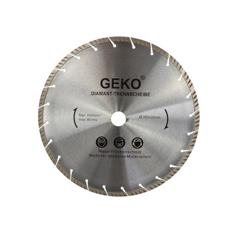 Segmented Turbo Rim Diamond Blade 350mm x 32mm LASER-grey