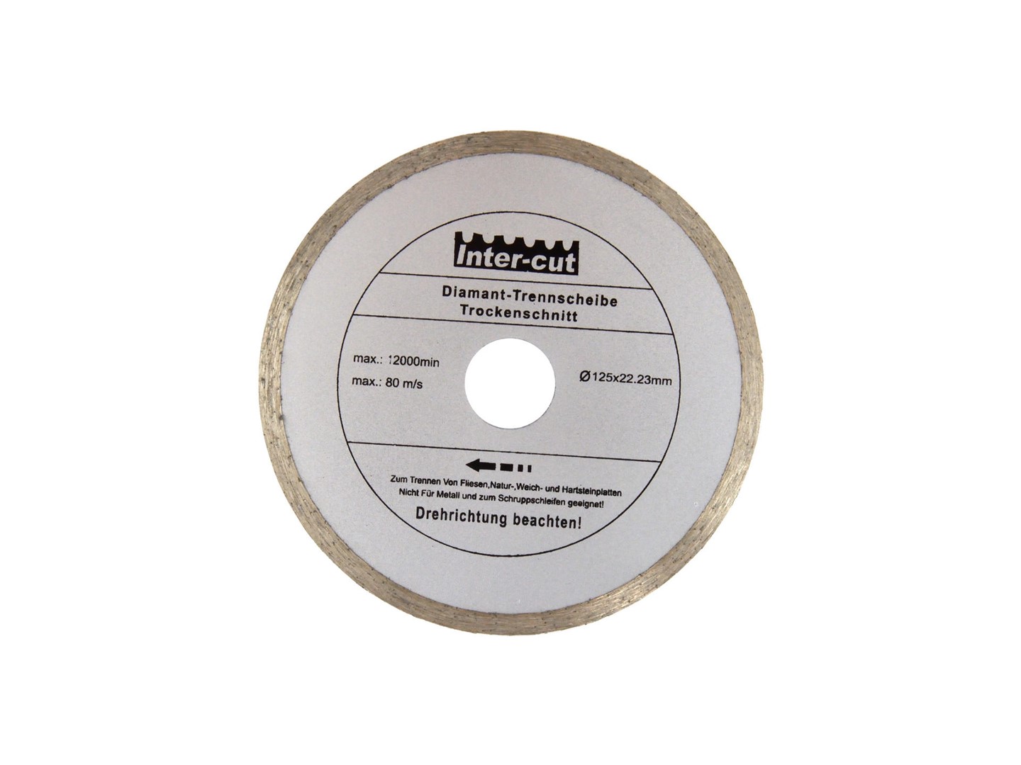 Continuous Rim Diamond Blade 125x22mm