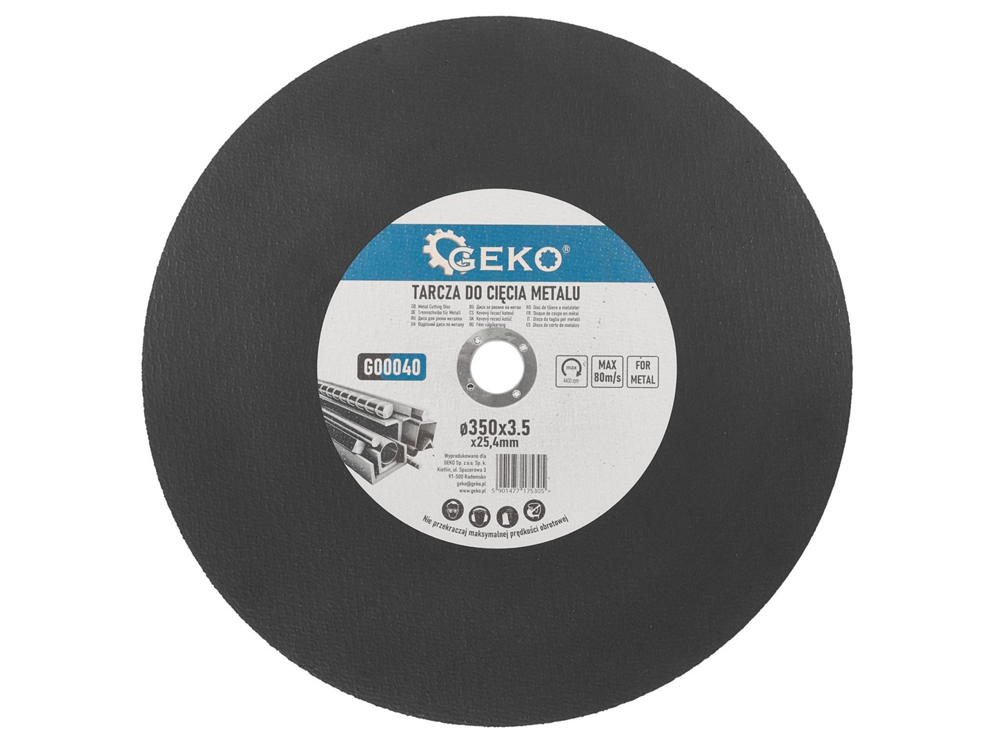 Metal Cutting Disc 350x3.5x25,4mm