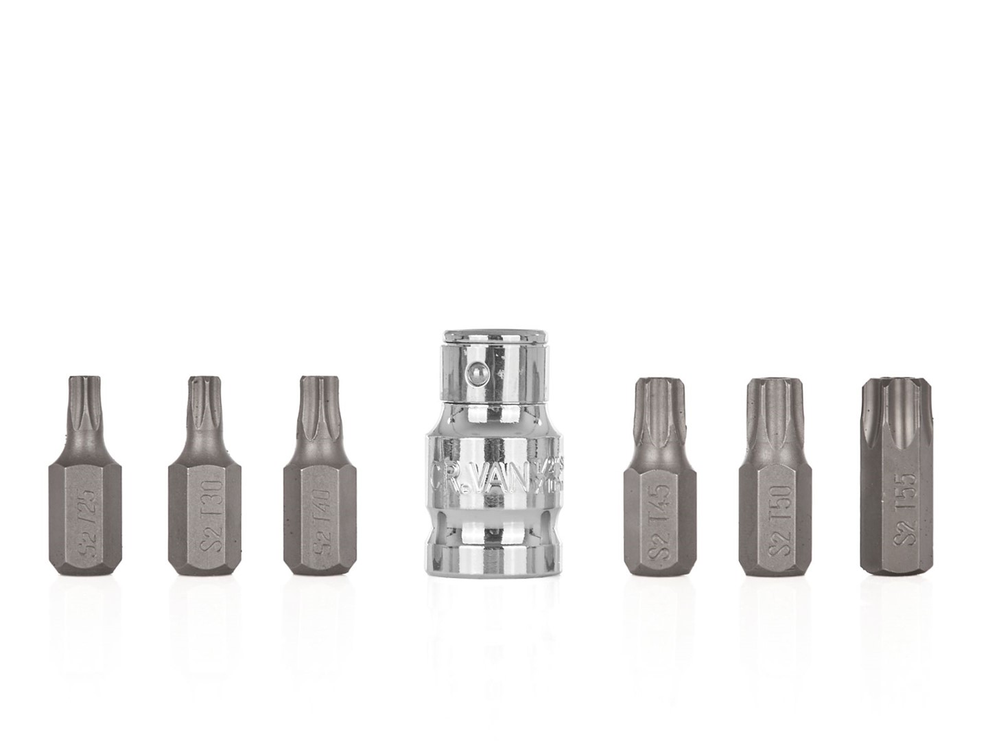 7pcs. TORX T25-T55 screwdriver bit set