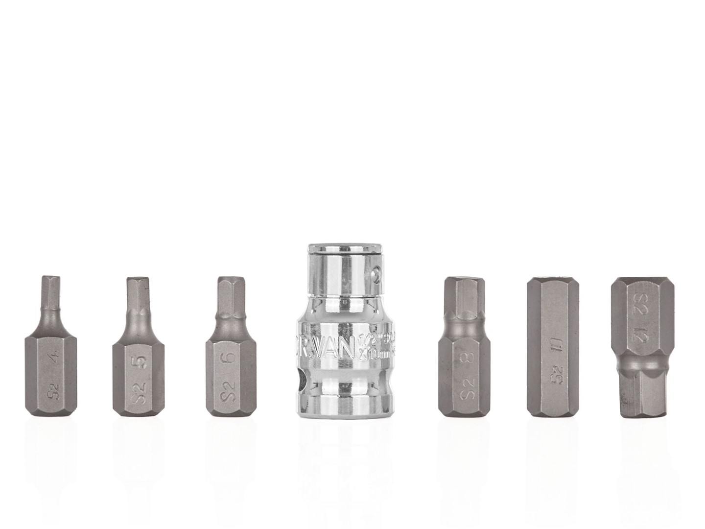 7pcs. HEX H4-H12 screwdriver bit set