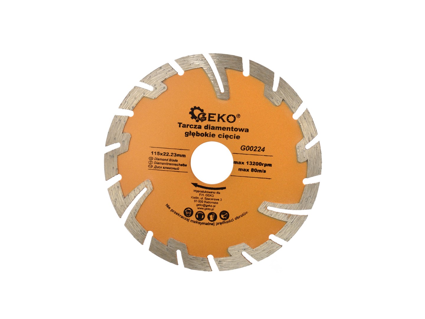 Deep Protected Turbo Diamond Blade 115x22,2mm