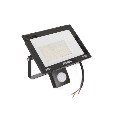LED floodlight 50W with a motion sensor – warm white color 2700K