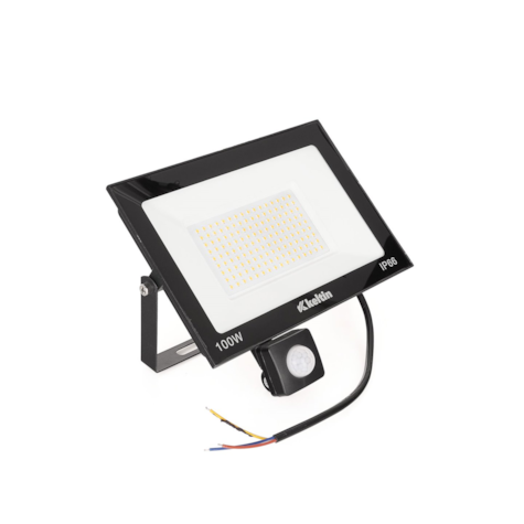 LED floodlight 100W with a motion sensor – cold white color 6500K