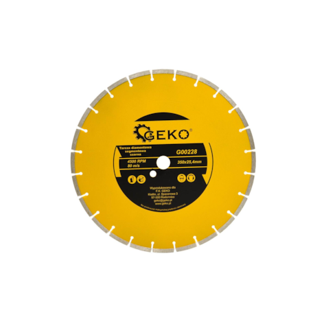 Tarcza diam.350x8x25,4mm segment / czarna (10)