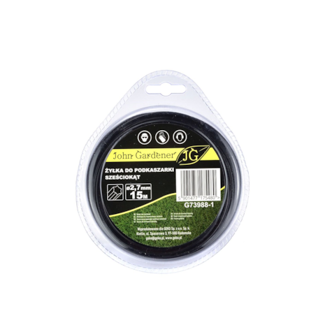 Nylon line 2.7mm*15m  hexagonal