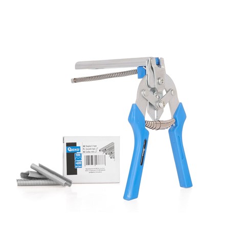 Hog ring plier + 600pcs M type staples