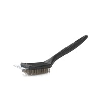 2in1 barbecue grill brush with scraper