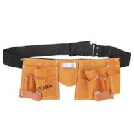 Leather Tool Belt with 11 Pockets