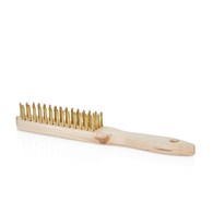 4-row wire brush rust removal (wooden handle)