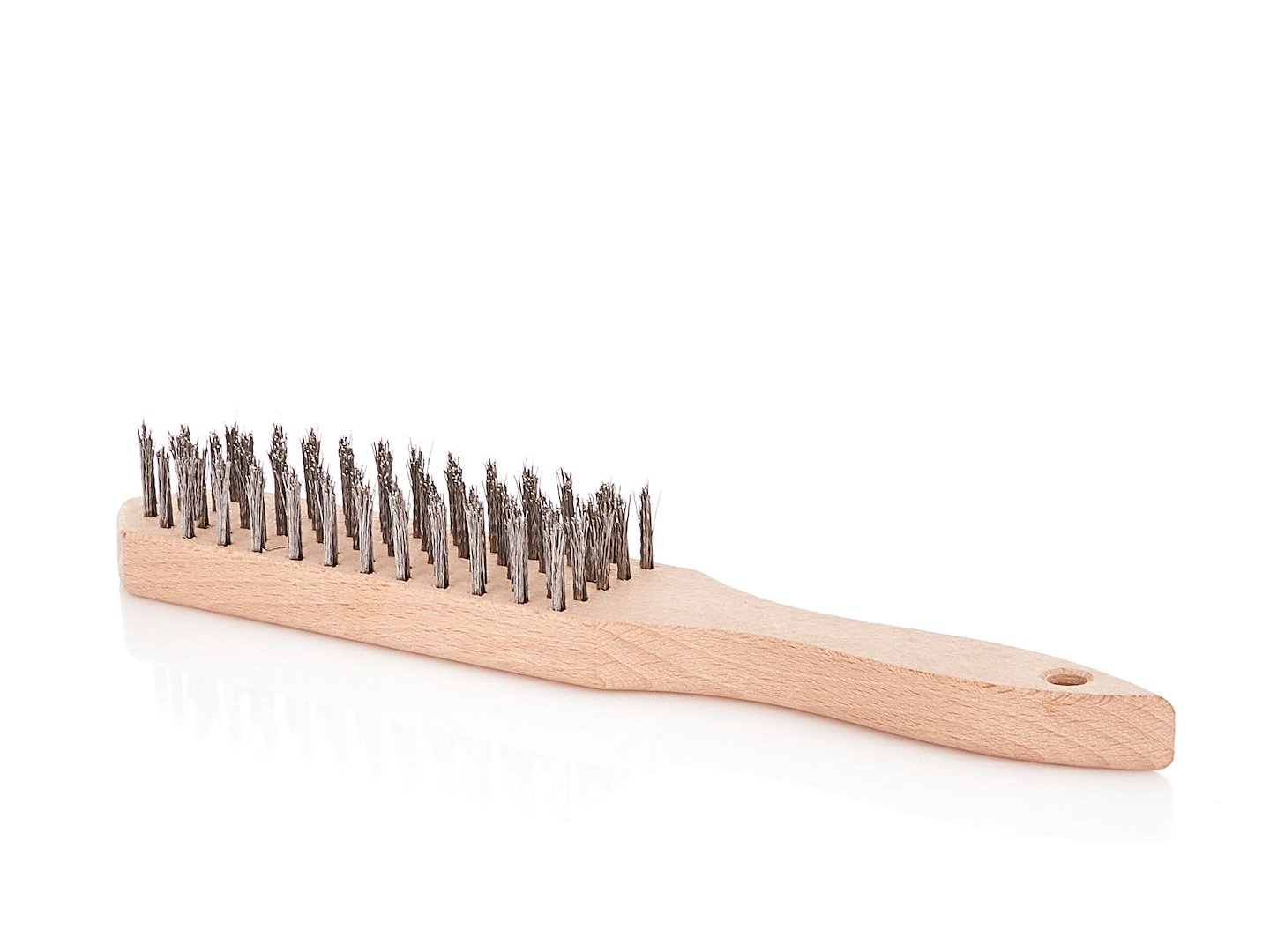 PL Szczotka do rdzy druciana czarna 6 rzędów drewno (30)