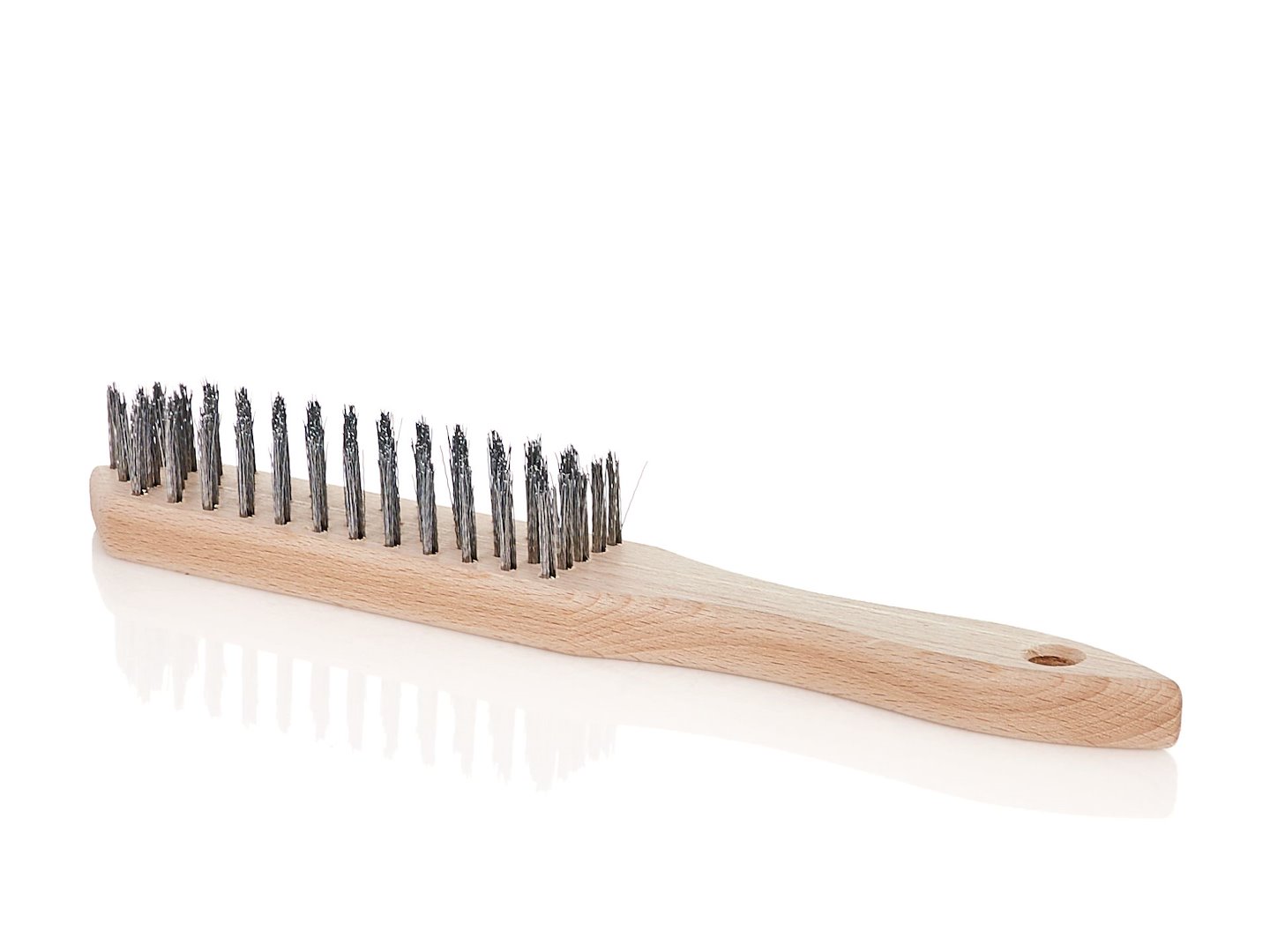 PL Szczotka do rdzy druciana czarna 5 rzędów drewno (30)