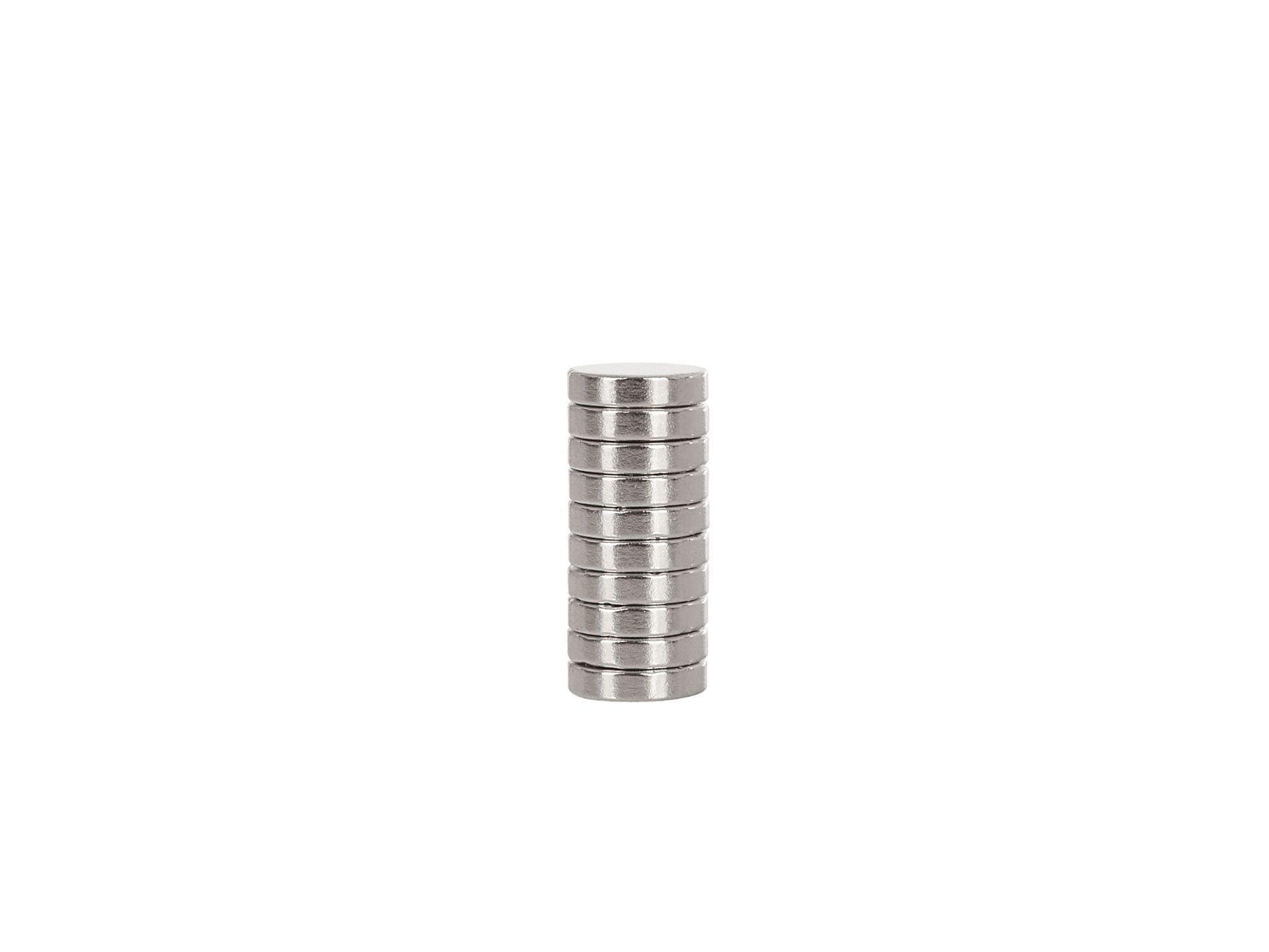 Cylindrický neodymový magnet 8x2mm (10)