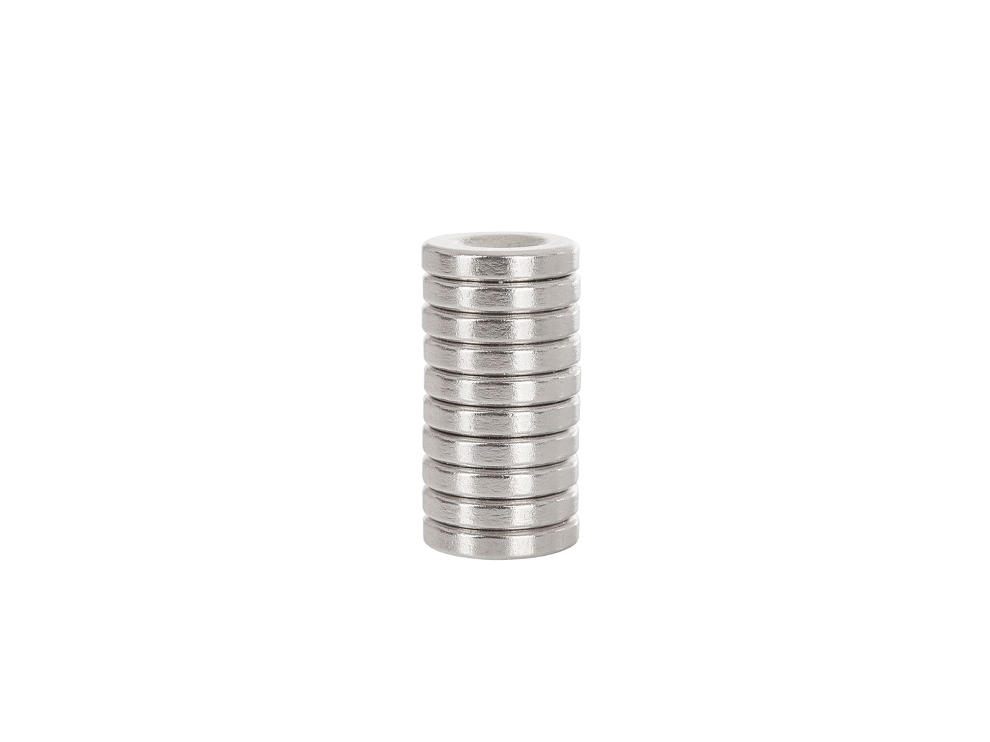 Neodymový valcový magnet s otvorom na skrutku 14x3mm (10)