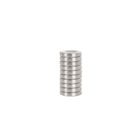 Magnes neodymowy walcowy z otworem na wkręt 14x3mm (10)
