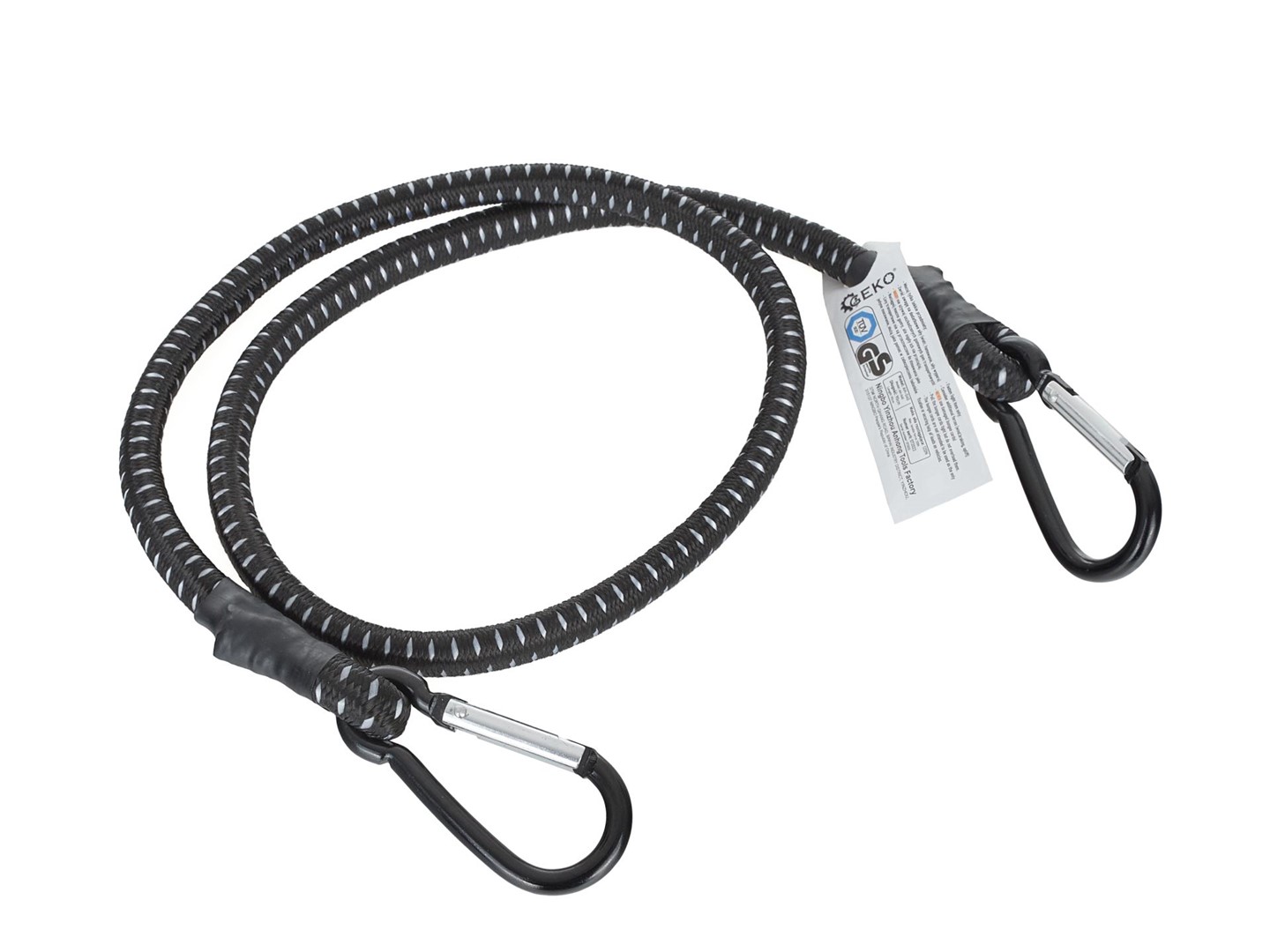 Bungee cord with carabiners 10mm x 90cm