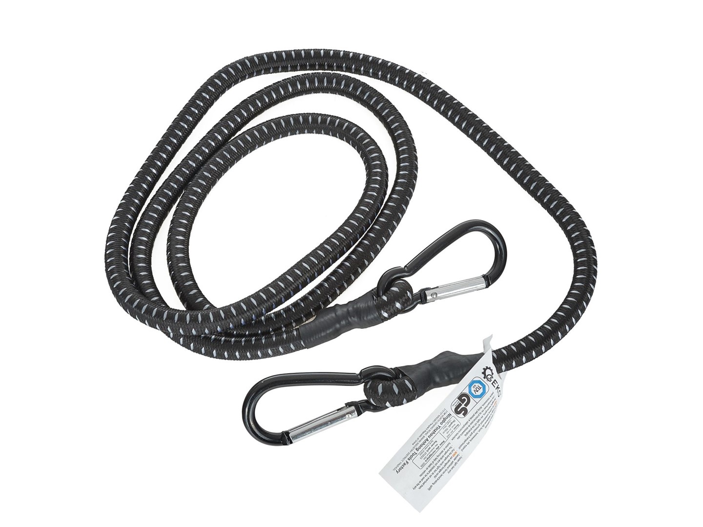 Bungee cord with carabiners 10mm x 150cm