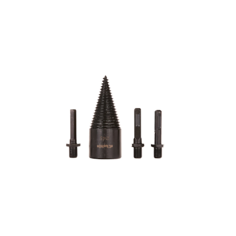 Drill bit auger for splitting wood 45mm + 3pcs set of adapters