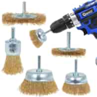 5pc wire brush drill attachments kit