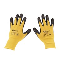 Coated protective gloves size 8 – yellow