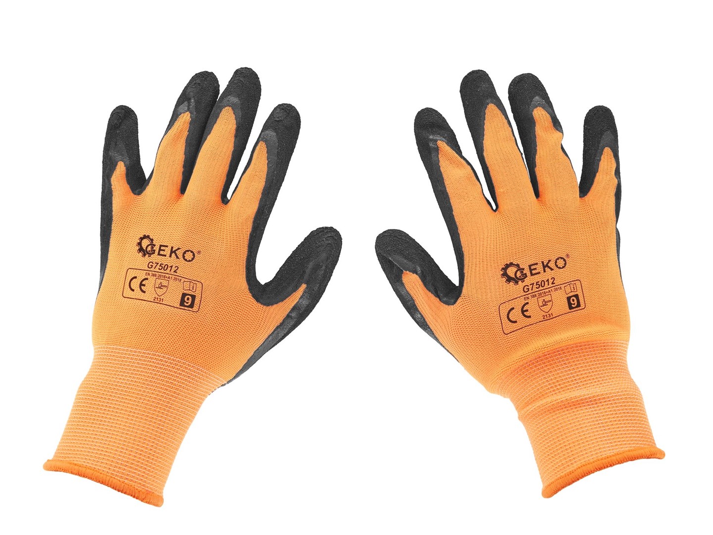 Coated protective gloves size 9 – orange