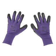 Coated protective gloves size 10 – purple