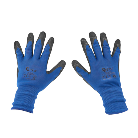 Coated protective gloves size 12 – dark blue