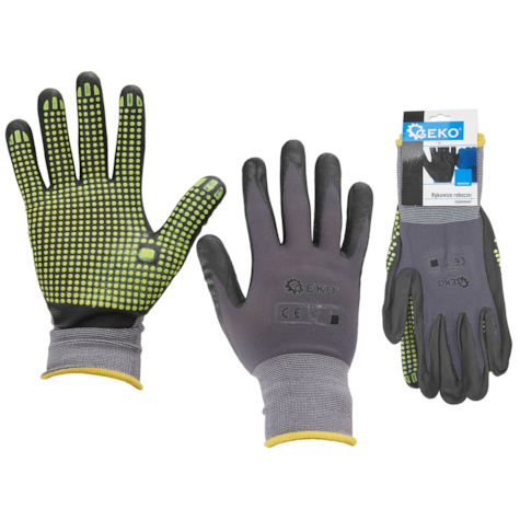 Nylon work gloves size 10