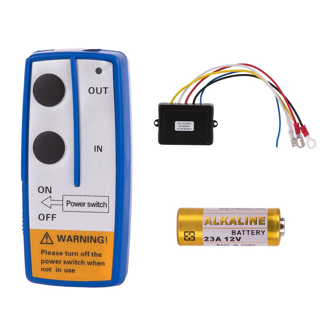 Vypínač-diaľkové ovládanie pre elektrický navijak 12V 4500LB G81705 (1)