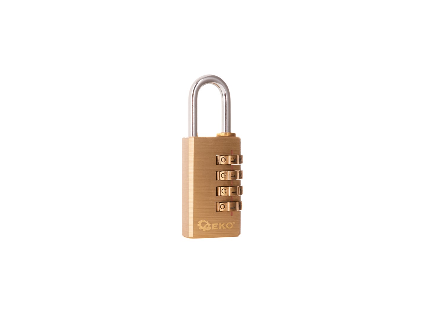 Brass combination padlock 28mm (4 digits)