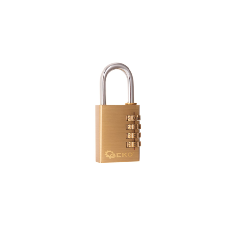 Brass combination padlock 38mm (4 digits)