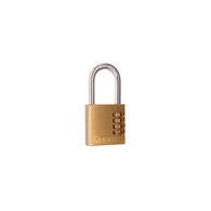 Brass combination padlock 50mm (4 digits)