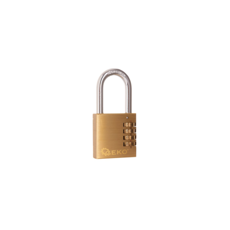 Brass combination padlock 50mm (4 digits)