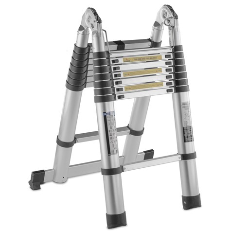 5m aluminum telescopic articulated ladder 150kg