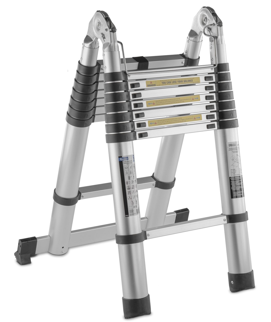 5m aluminum telescopic articulated ladder 150kg