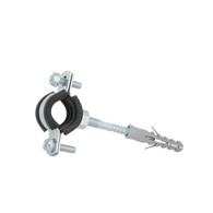 Metal pipe clamp with rubber 3/8  15-19mm