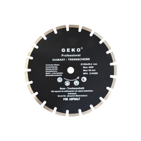 Tarcza diam.350x25,4mm asfalt GEKO (10)
