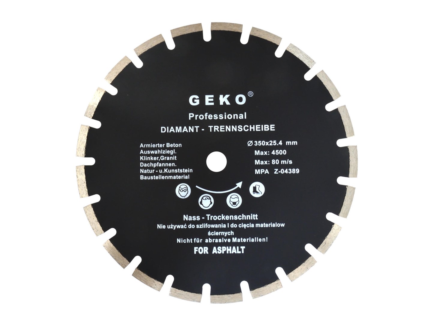 Diamond blade 350x25,4mm