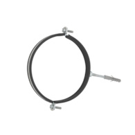 Metal pipe clamp with rubber 4  107-112mm
