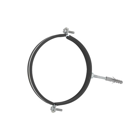 Metal pipe clamp with rubber 6  159-166mm