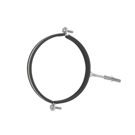 Metal pipe clamp with rubber 8  200-212mm